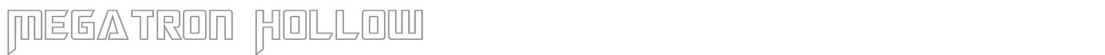 Megatron font preview